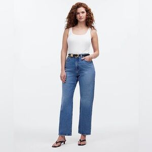 NWT Madewell The Curvy '90s Straight Crop Jean in Hazeldell Wash Size 31
